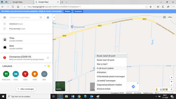 De beste manier om de afstand te meten op Google maps
